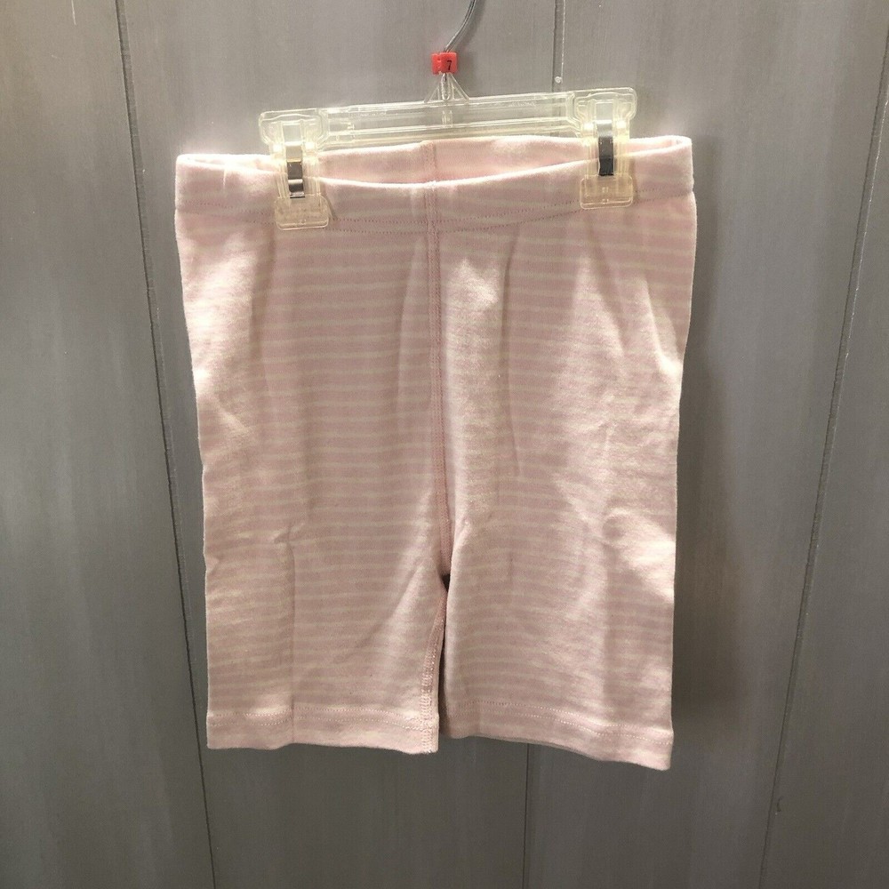 NWOT Moon And Back By Hanna Andersson Striped Shorts Girl’s Size 10 Pink & White